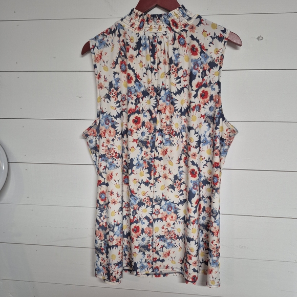 Cato Floral Sleeveless Blouse 18/20 - Picture 6 of 6